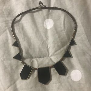 Black statement necklace